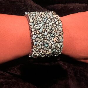 Turquoise Stone Beaded Bracelet